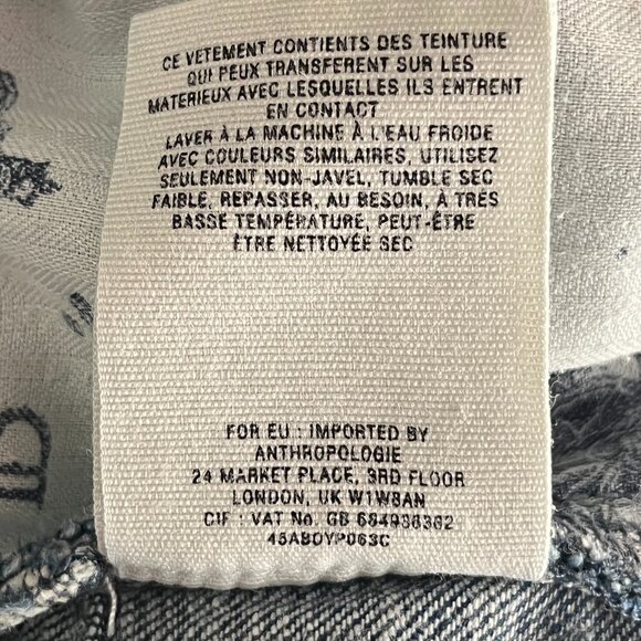 Pilcro Premium Hyphen Patchwork Jeans Size 29 Boyfriend Slouchy - Picture 11 of 12